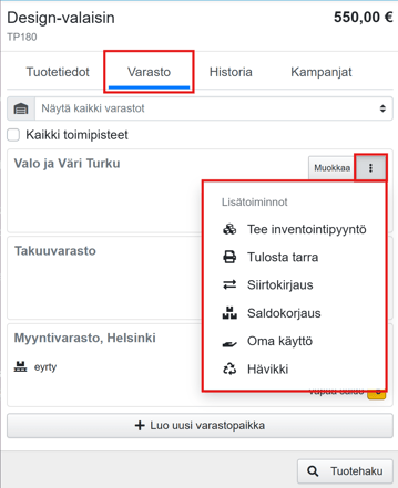 varasto välilehti
