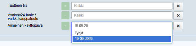 viimeinen käyttöpäivä